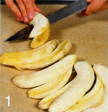 Бананы с творожным кремом приготовление