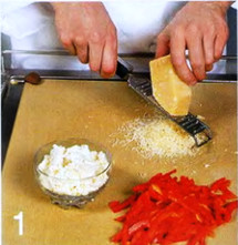 Фриттата с сыром и сладким перцем приготовление