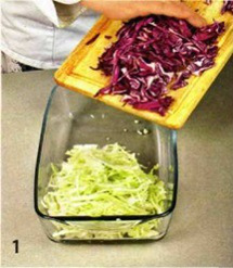 Легкий капустный салатик приготовление
