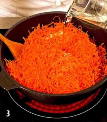 Открытый морковный пирог приготовление