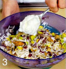 Рисовый салат с мидиями приготовление