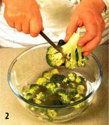 Рыбный салат с брокколи приготовление
