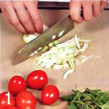 Салат с рукколой, фенхелем и пармезаном приготовление