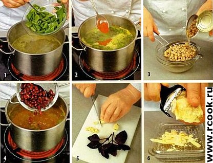Суп из трех видов фасоли приготовление