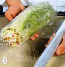 Творожный рулет из китайской капусты приготовление