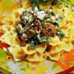 Блинчики с персиками