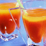 Мороженое в корзиночках из апельсинов