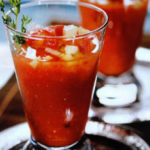 Салат мандариновый с креветками