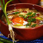 Ветчина с апельсином и дыней