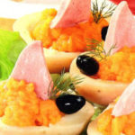 Салат с семгой