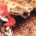 Картофель с мясом под грибным соусом