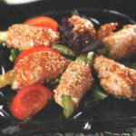 Баклажан, фаршированный мясом и грибами