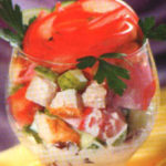 Фасолевый суп с мидиями и креветками