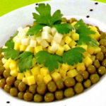 Салат рыбный с лимоном