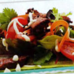 Черные спагетти с креветками, грибами и красной икрой