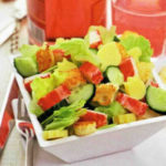 Креветки с брокколи в сливочном соусе