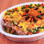 Рыбка в тесте с овощами