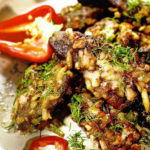 Суп-пюре из курицы с фисташками