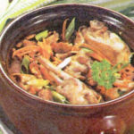 Цыпленок в яблочной «шубке»